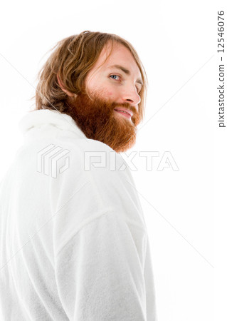 model isolated on plain background back turning around model isolated on plain background back turning around 12546076