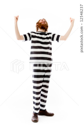 model isolated on plain background screaming 12546237
