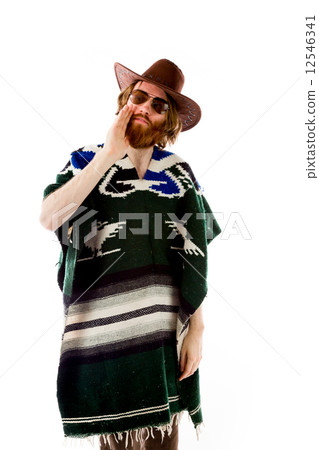 model isolated on plain background calling shouting model isolated on plain background calling shouting 12546341