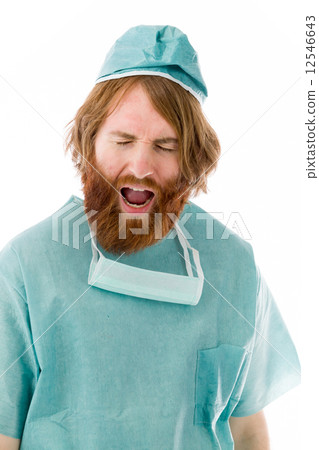 model isolated on plain background furious screaming model isolated on plain background furious screaming 12546643