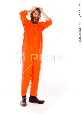 model isolated on plain background stressed upset pulling hairs 12546726