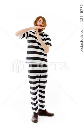 model isolated on plain background hand gesture break sign model isolated on plain background hand gesture break sign 12546776
