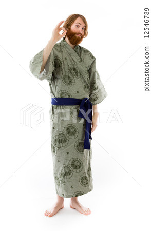 model isolated on plain background hand gesture ok sign 12546789