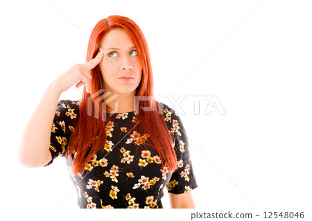 model isolated on plain background hand gesture gun model isolated on plain background hand gesture gun 12548046