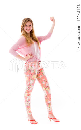 strong model isolated with arm curl 12548198