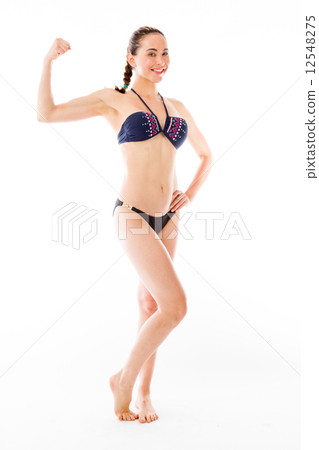 strong model isolated with arm curl strong model isolated with arm curl 12548275
