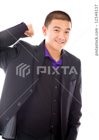 strong model isolated with arm curl 12549137