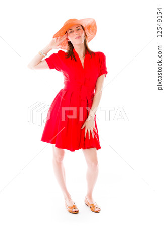 model isolated on plain background hand gesture gun model isolated on plain background hand gesture gun 12549154
