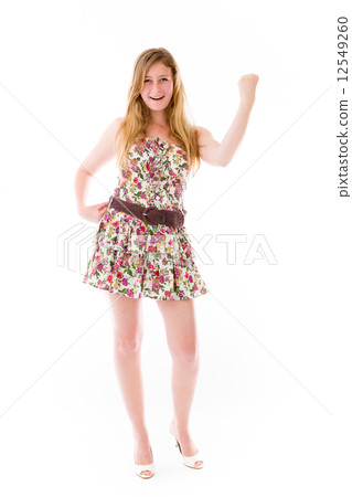 model isolated on white model isolated on white 12549260