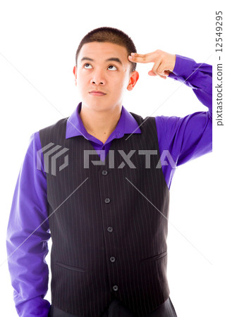 model isolated on plain background hand gesture gun model isolated on plain background hand gesture gun 12549295