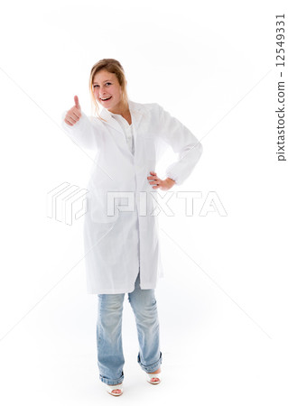 model isolated positive attitude thumbs up model isolated positive attitude thumbs up 12549331