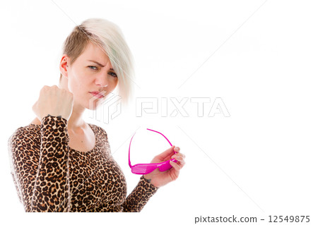 model isolated on white 12549875