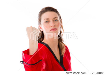 model isolated on white 12550085