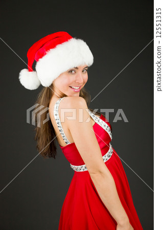 model isolated on plain background back turning around model isolated on plain background back turning around 12551315