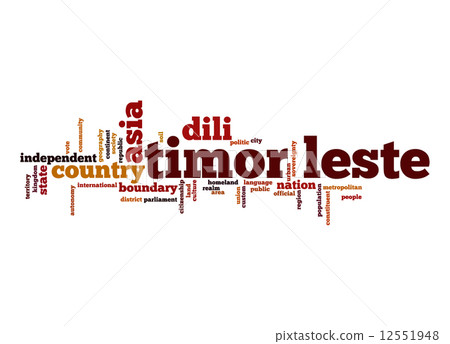 Timor-Leste word cloud Timor-Leste word cloud 12551948