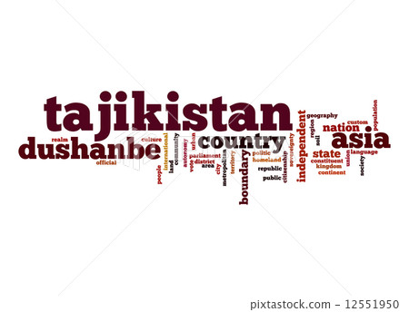 Tajikistan word cloud Tajikistan word cloud 12551950
