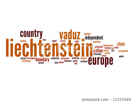 Liechtenstein word cloud Liechtenstein word cloud 12551989