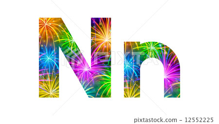 Set of letters, firework, N 12552225