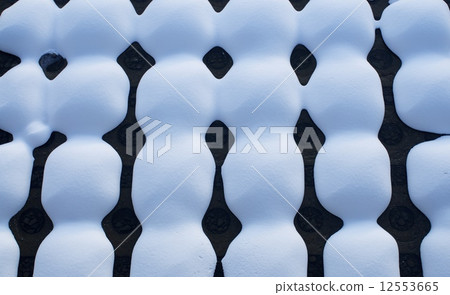 Hokkaido snow piled river 12553665