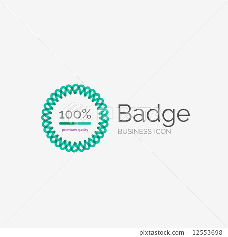 Thin line neat design logo, premium quality stamp 12553698