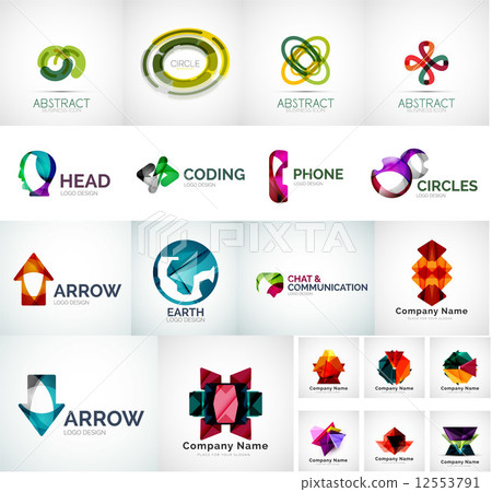 Abstract company logo vector collection - Stock Illustration [12553791 ...