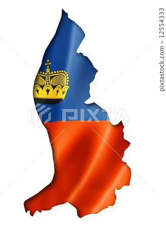 Liechtenstein flag map Liechtenstein flag map 12554333