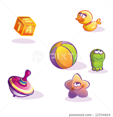 Illustration of cartoon toys Illustration of cartoon toys 12554824
