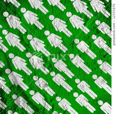 Pictogram Man Woman Sign icons on Cement wall texture background Pictogram Man Woman Sign icons on Cement wall texture background 12555870