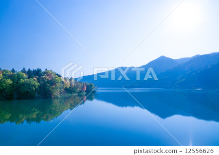 五顏六色的秋葉Schupeauro（Yubari市） 12556626