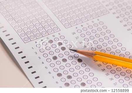 Exam carbon paper computer sheet and pencil Exam carbon paper computer sheet and pencil 12558899