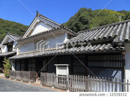 Stock Photo: takehara city, conservation of historical town districts, townscape