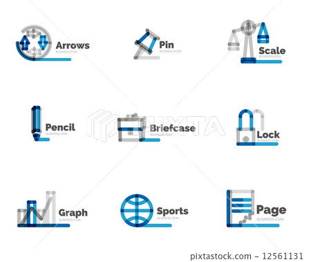 Line minimal design logo collection - Stock Illustration [12561131] - PIXTA