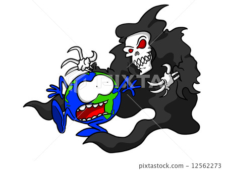 Planet Earth reacting to fear, reaper 12562273