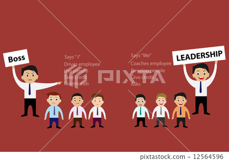 Boss and Leadership of Business Concept 12564596