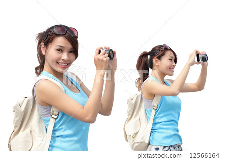 Happy woman travel 12566164