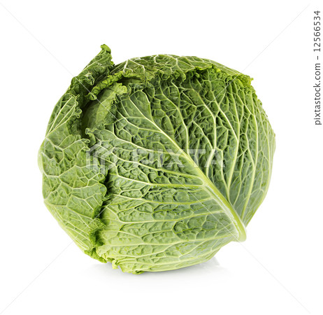 Savoy cabbage isolated on white background Savoy cabbage isolated on white background 12566534