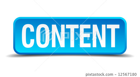 content blue 3d realistic square isolated button content blue 3d realistic square isolated button 12567180