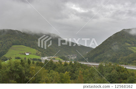 Slovenia mountain highway 12568162