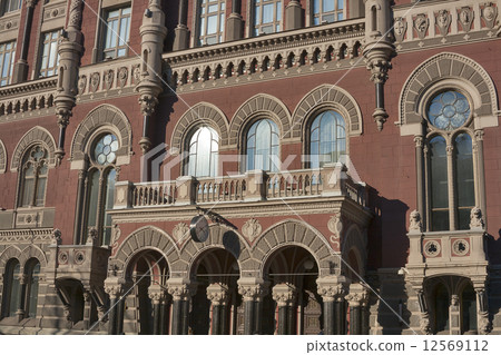 Facade of National Bank of Ukraine building 12569112