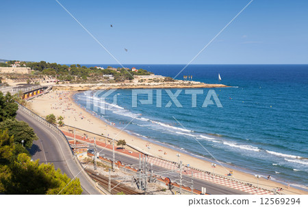 Central city Beach of Tarragona, Spain 12569294