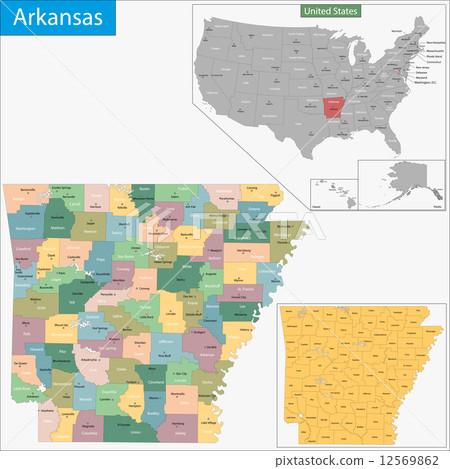 Arkansas map 12569862