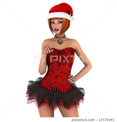 A young woman in Santa Claus costume A young woman in Santa Claus costume 12570443