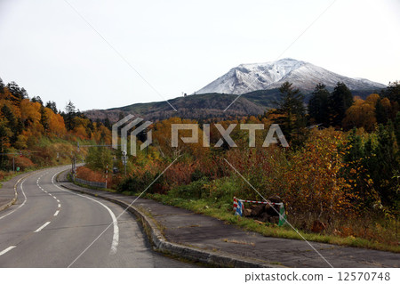 Late autumn Mt. Taisetsu Asahi 12570748