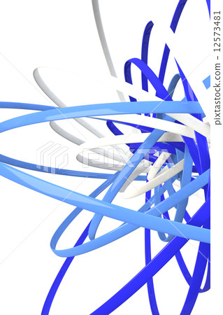 Cold color 3D-CG background image 12573481