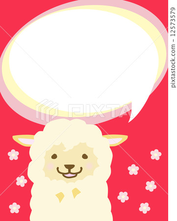 綿羊和鮮花灑出 綿羊和鮮花灑出 12573579