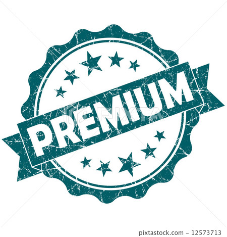 PREMIUM turquoise vintage round grunge seal isolated on white background 12573713