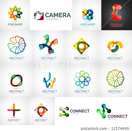 Abstract company logo vector collection - Stock Illustration [12574699 ...