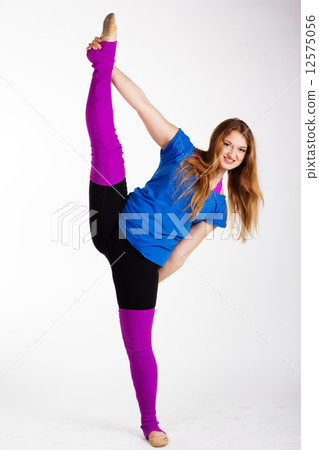 Dancer gymnastic girl with good stretching 12575056