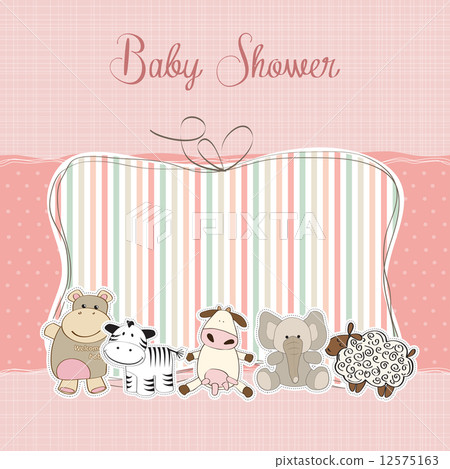 baby girl shower card 12575163