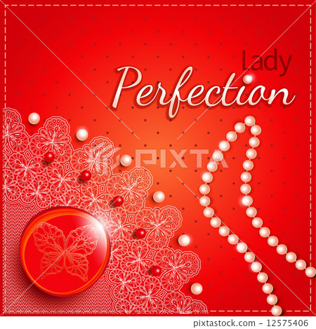 Red female background card 12575406